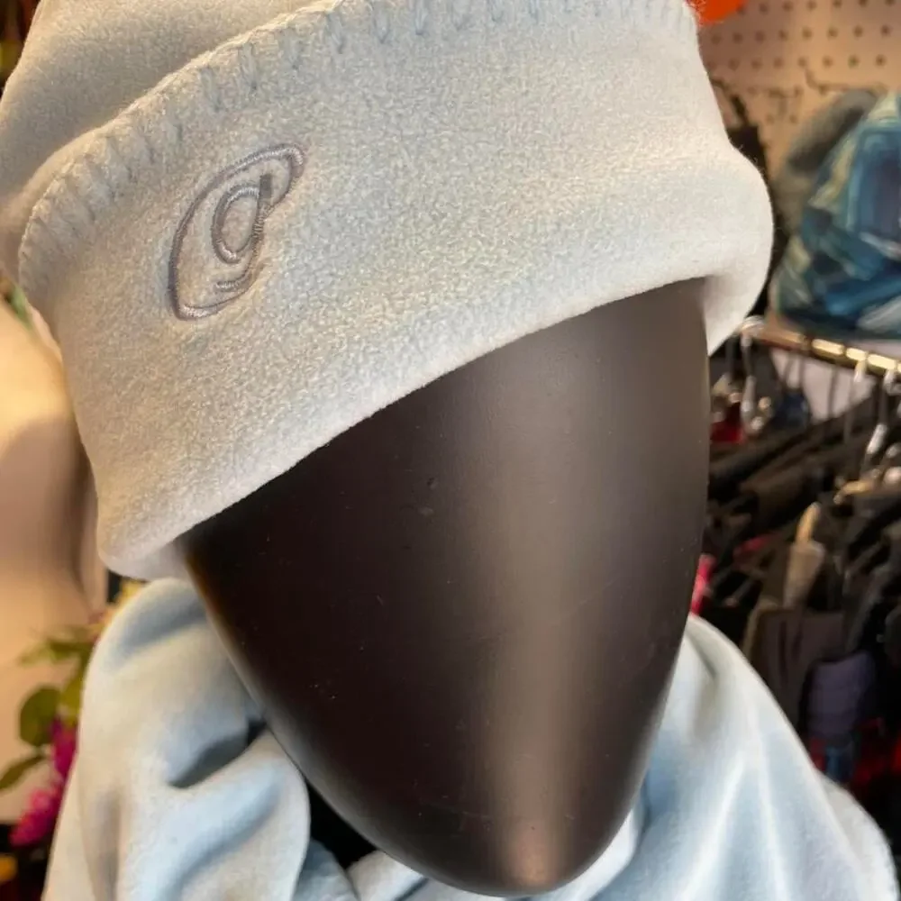 Light blue fleece hoodie